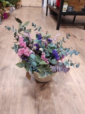 Capazo palma con flores. - Imagen 5